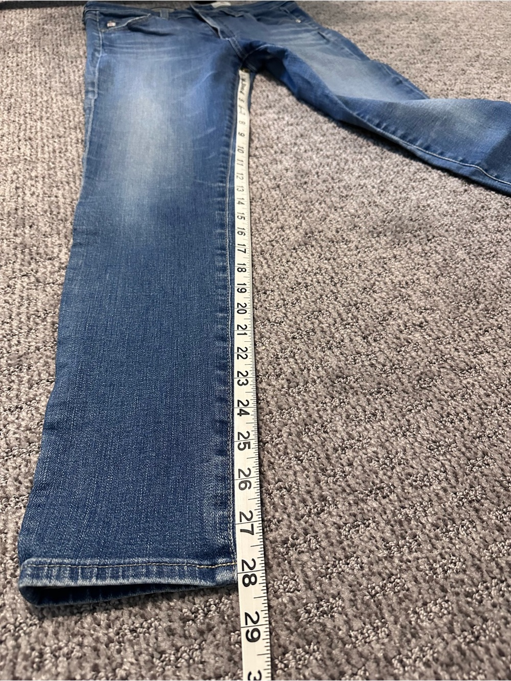 AG The Middi Ankle Mid-Rise Legging Ankle Jeans - Blue - Picture 5 of 13
